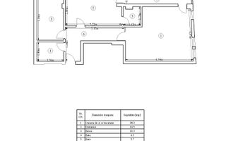 3 camere + balcon | Incalzire în pardoseala | Pipera, zona liniștita - Schiță 10