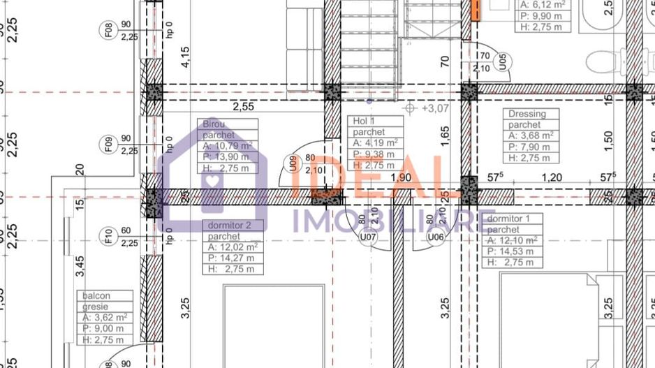 Duplex Modern cu 4 camere si gradina, in Cristian - Schiță 12