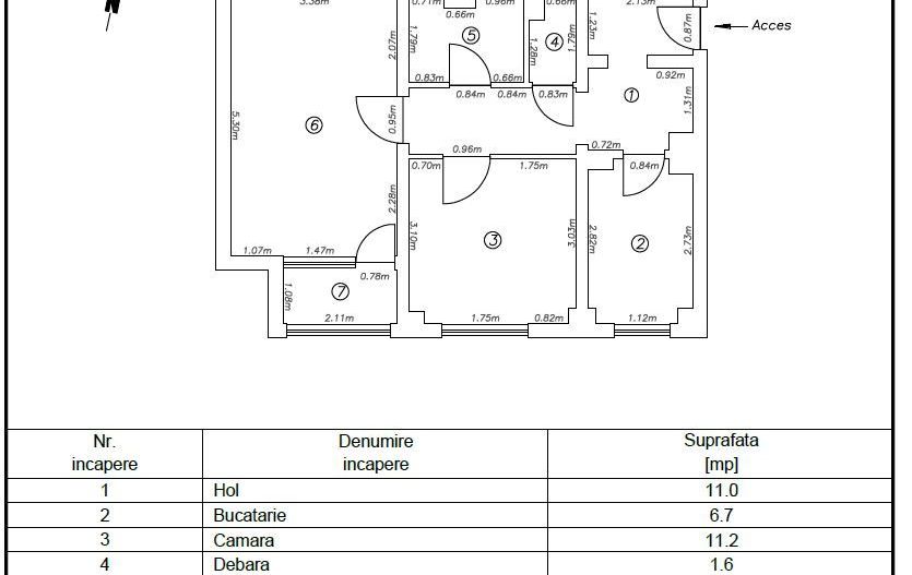 Zonă centrală – Apartament 2 camere, mobilat și utilat complet, modern - Poză 9