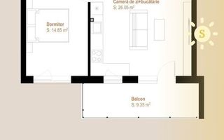 Apartament premium 2 camere – zona Vivo - Poză 13