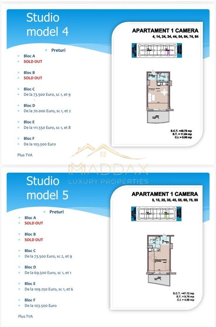 Studio cu vedre la mare 49 mp I  Mamaia  Nord*** - Poză 9