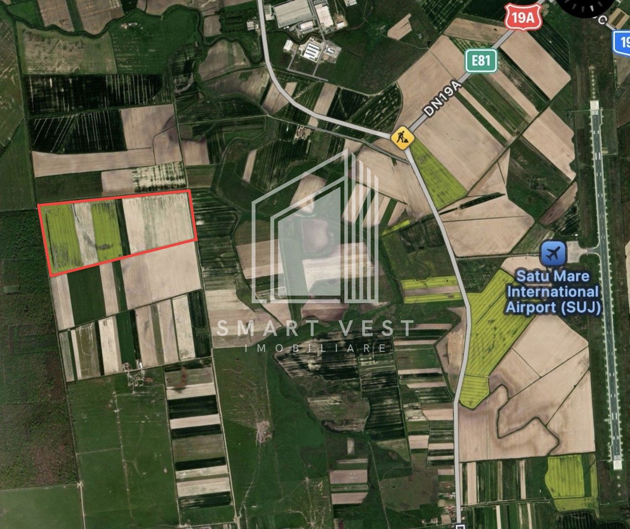 Teren agricol 96.500 mp | Zona Aeroportul Satu Mare - Poză 1