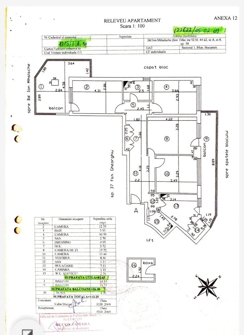 Apartament spatios pentru inchiriere in zona Blvd. Mihalache - Schiță 13