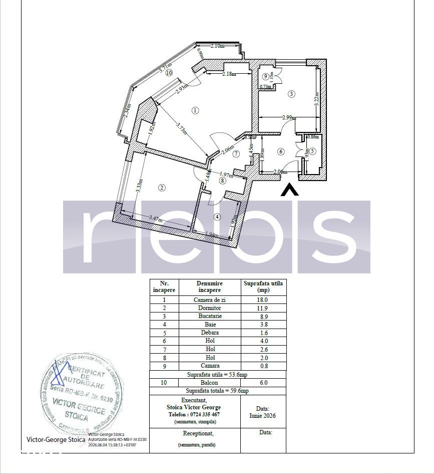 VANZARE 2 CAMERE | 60 MP | DECOMANDAT | ZONA PIATA VICTORIEI - Poză 1