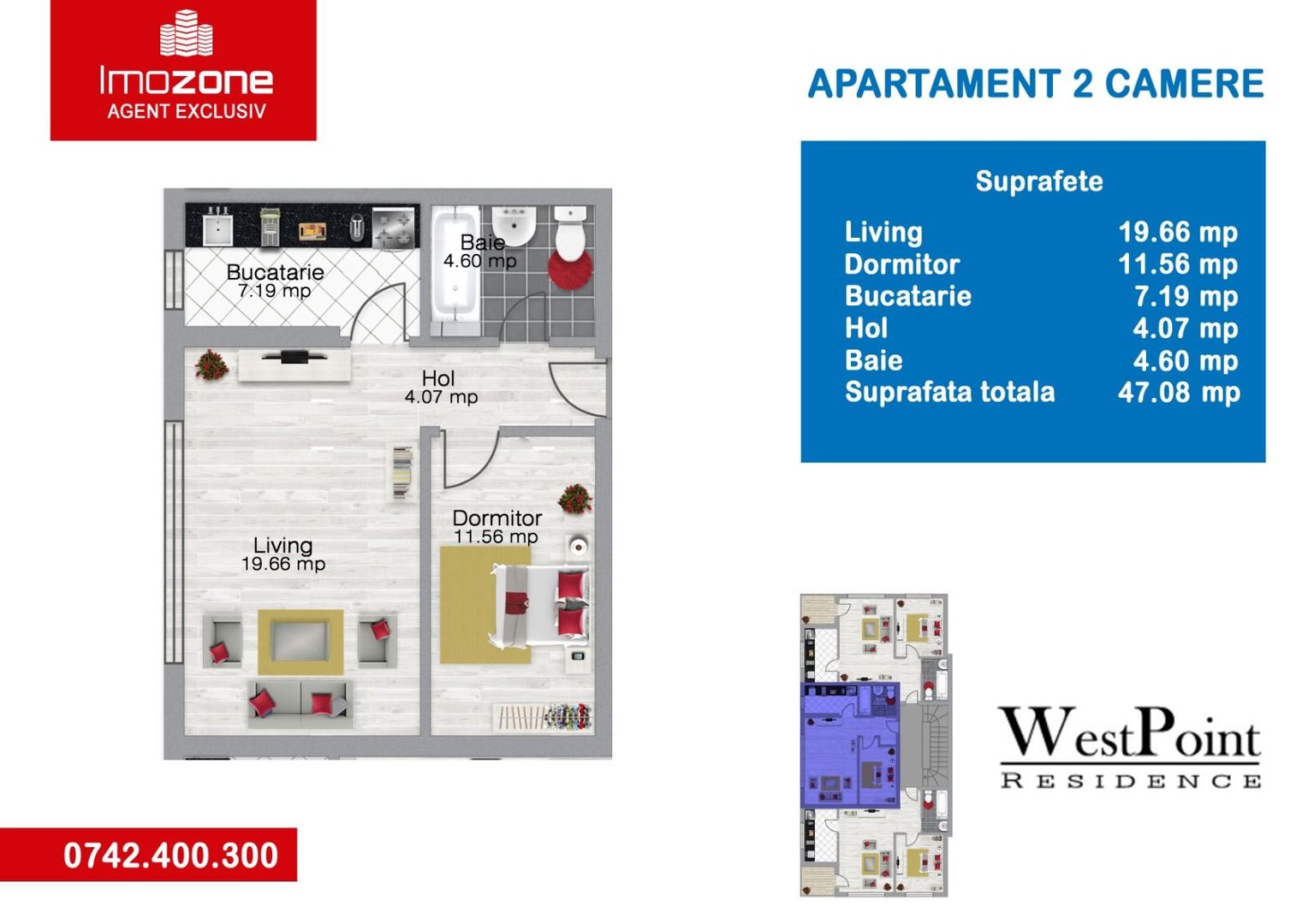 Studio 45mp Bloc Nou Str. Barsanesti - Militari - Sector 6 Comision 0% - Schiță 11