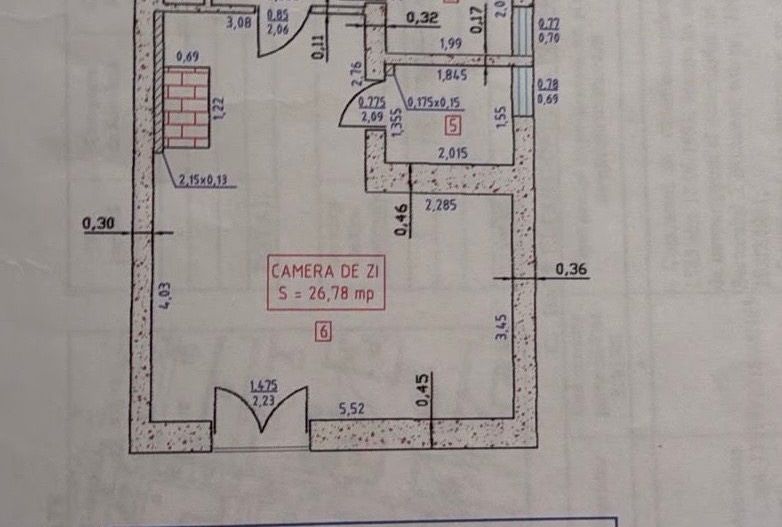 Vanzare apartament 2 camere - Mozart, Parc Verdi, Floreasca, Bucuresti - Schiță 12