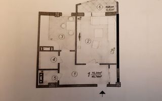 Vânzare, apartament, 2 camere, strada Ceucari, Râșcani - Poză 2