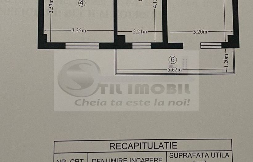 Apartament 2 camere decomandat - 56,19 mp – Bucium, Complex nou 2020 - Schiță 8