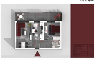 Apartament 2 camere,Finalizat, Titan-Liviu Rebreanu! - Schiță 3