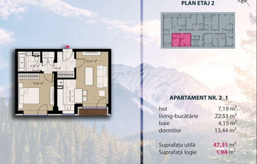 Apartament 2 camere, nou · in Noble Residence · Comision 0% - Poză 8