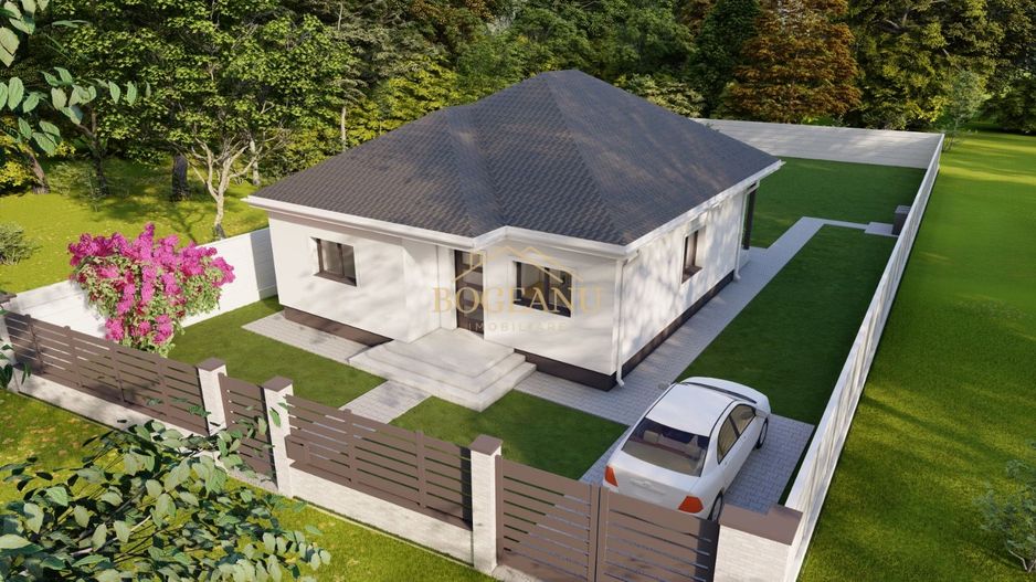 BG124-Teren cu Aut.Constr Proiect Casa parter 614 mp - Poză 2