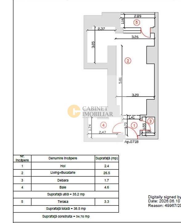 Studio - 39MP | Credit | 7/14 | Centrala | Smart Residence Lujer - Schiță 7