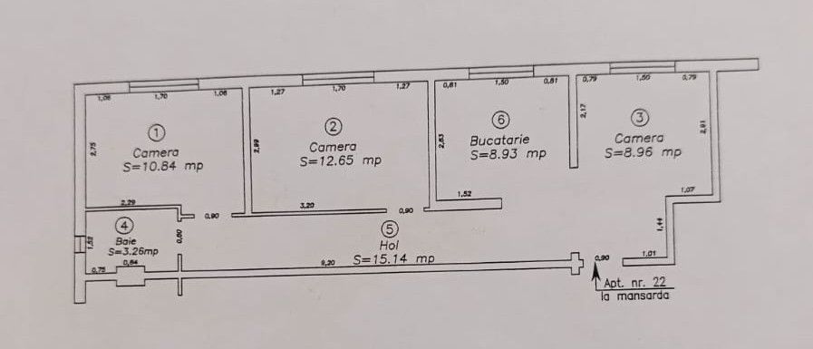 COMISION 0% | Mansarda 3 camere | 60 mp | Aradului langa Piata Verde. - Poză 12