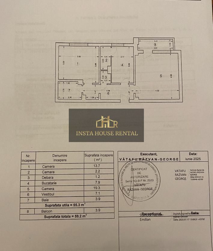 Comision 0%-2 camere decomandat, renovat, central–Otopeni+ garaj 25mp - Schiță 14