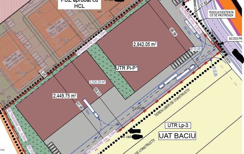 Proiect doua hale 6000 mp PUZ aprobat Baciu - Poză 1