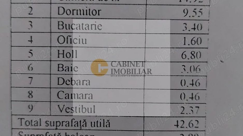 2 Camere - 46mp | Metrou Lujerului 3 min | et intermediar - Schiță 12