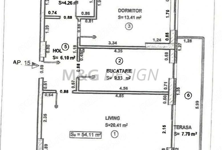 Apartament 2 camere Circumvalatiunii bloc nou - Poză 9