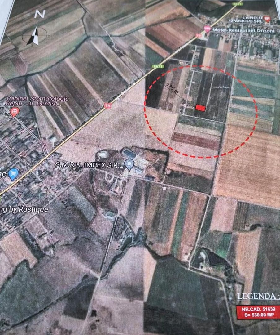 TEREN INTRAVILAN 530 MP -GEPIU - Poză 3