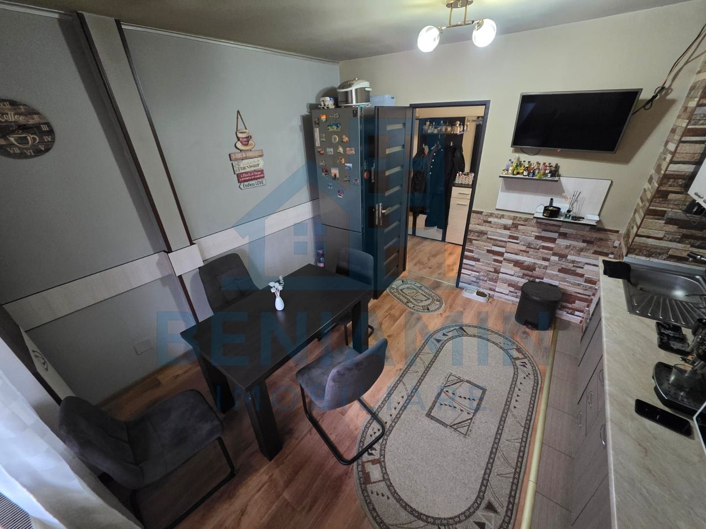 3 camere decomandat-Centrala termica-Parter-Mobilat si Utilat-Izolat - Poză 6