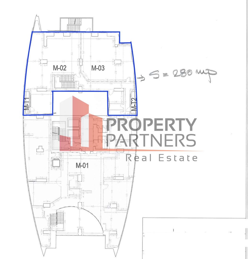 Spatii de birou cu suprafete diferite. - Schiță 6