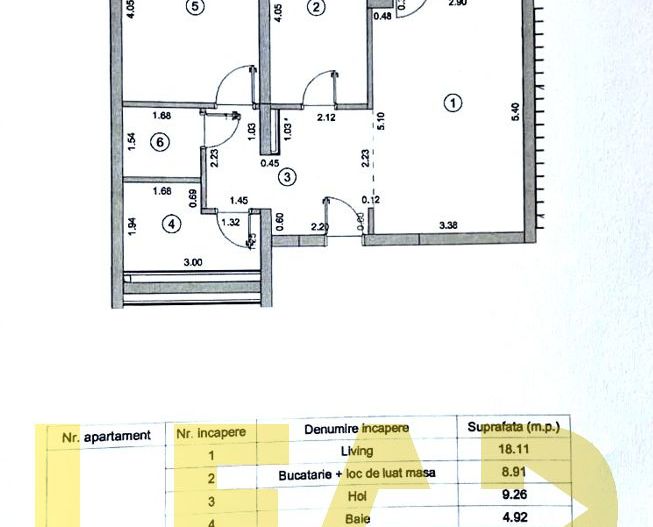 De inchiriat apartament 2 camere, decomandat, cartier Coresi! - Poză 2
