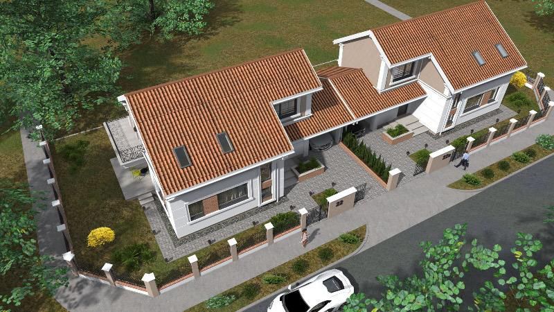 Duplex la cheie despartit prin garaj - Poză 14