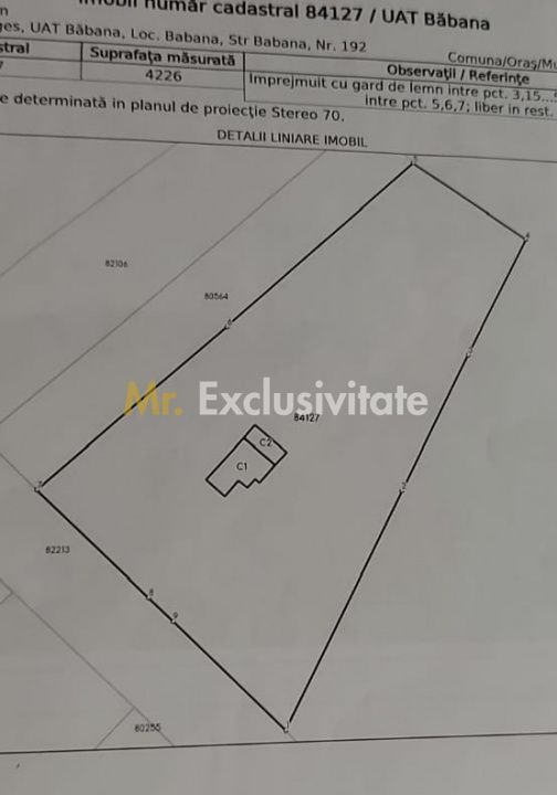 Teren 4226 mp si casa de renovat in loc. Babana, jud. Arges - Poză 1