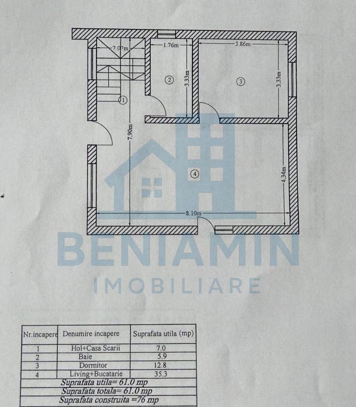 Casa mediteraniana - 2023 - 285mp teren - mobilata - utilata - Damila - Schiță 9