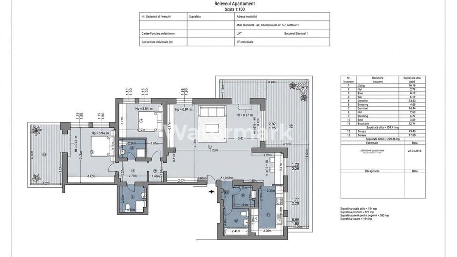 Apartament decomandat cu 3 camere, 90 mp, 2 bai, in Bucuresti - Poză 8
