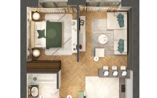Apartament cu 2 camere, Pipera, acces facil A3 - Poză 3