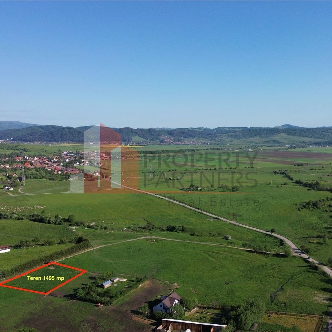 Teren intravilan 1.495 mp | Bran- Tohanu Nou | Vedere Bucegi | Deschidere 45 m - Poză 3