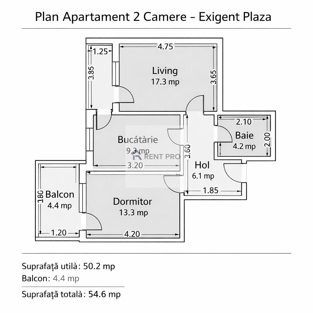 2 Camere High Level Plaza Residence Exigent Mall Afi Politehnica - Poză 9
