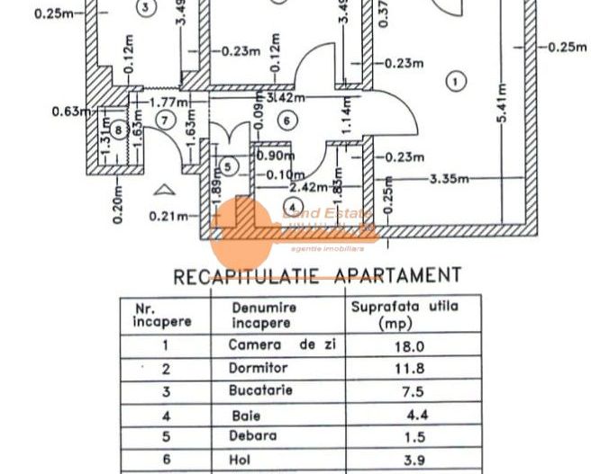 Apartament 2 camere - 55 mp - 800 m metrou Crangasi - Schiță 7