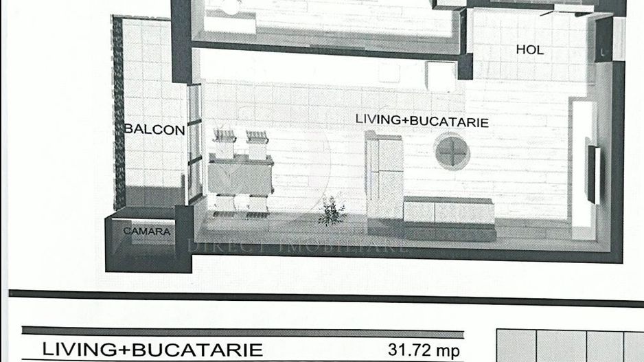 Apartament cu 2 camere | zona Vivo Floresti - Poză 13