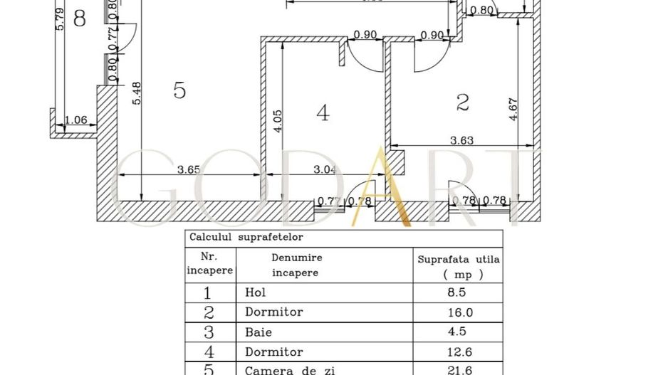 OPORTUNITATE | 3 CAMERE | DECOMANDAT | LOC DE PARCARE | 2025 - Schiță 15