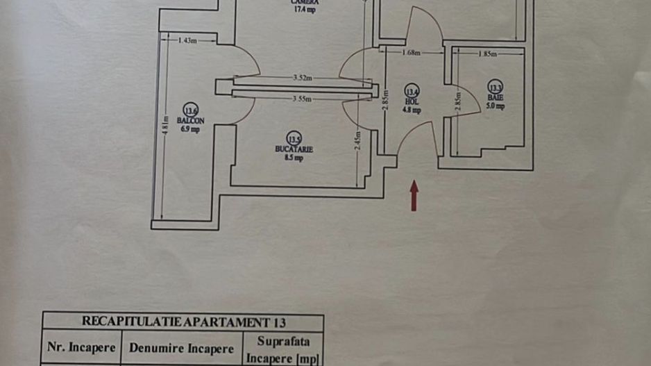 Apartament cu 2 camere 58,70 mp + loc de parcare Astorium comision 0% - Poză 15