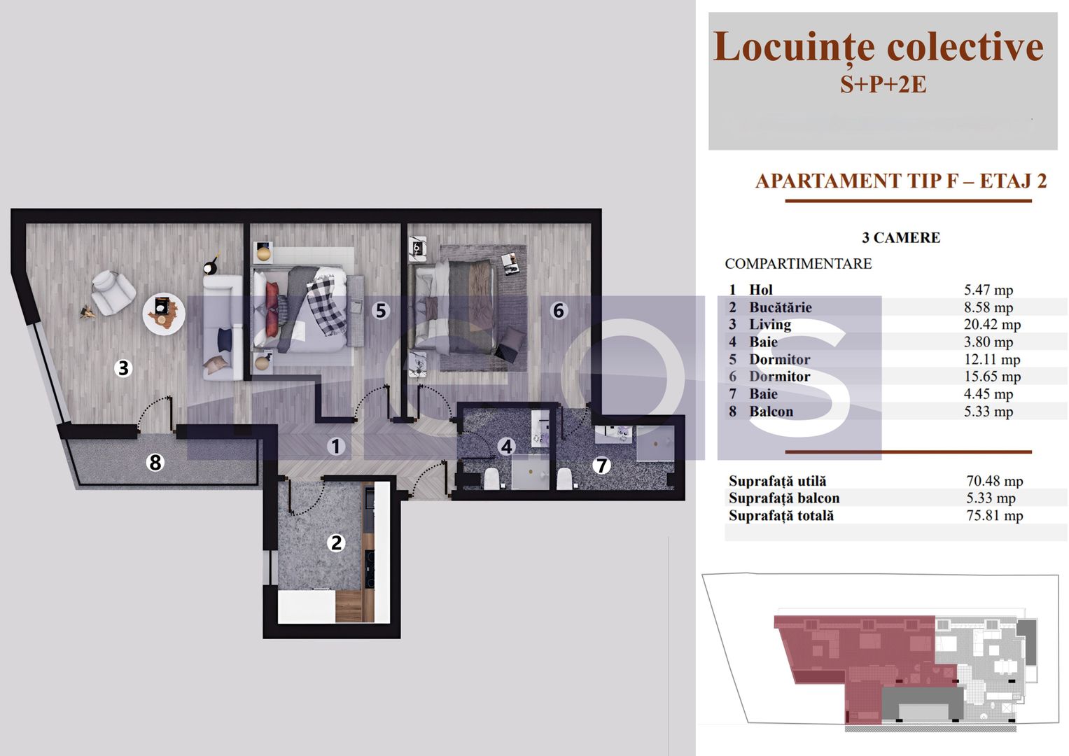 VANZARE APARTAMENTE PREMIUM | 2 & 3 CAMERE | BLOC BOUTIQUE | - Poză 3