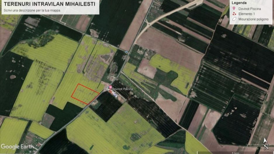 Teren intravilan 57500 mp - Mihailesti - Giurgiu - Poză 1