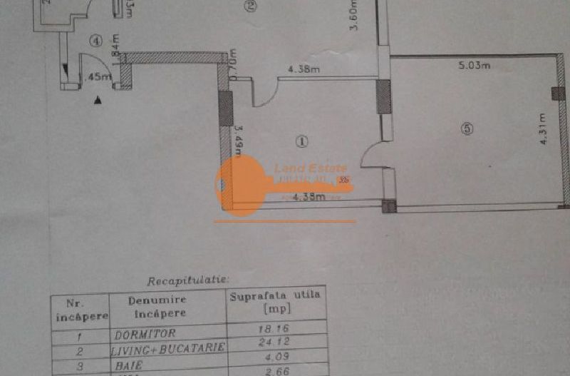 Apartament 2 camere cu garaj și terasă | Vatra Luminoasă - Schiță 3