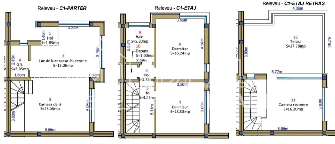 Casa Moderna  La CHEIE cu 4 camere si terasa, zona Pictor Brana - Schiță 11