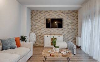 Apartament tip penthouse in Natura Residence, terasa 62 mp, mobilat modern - Poză 14
