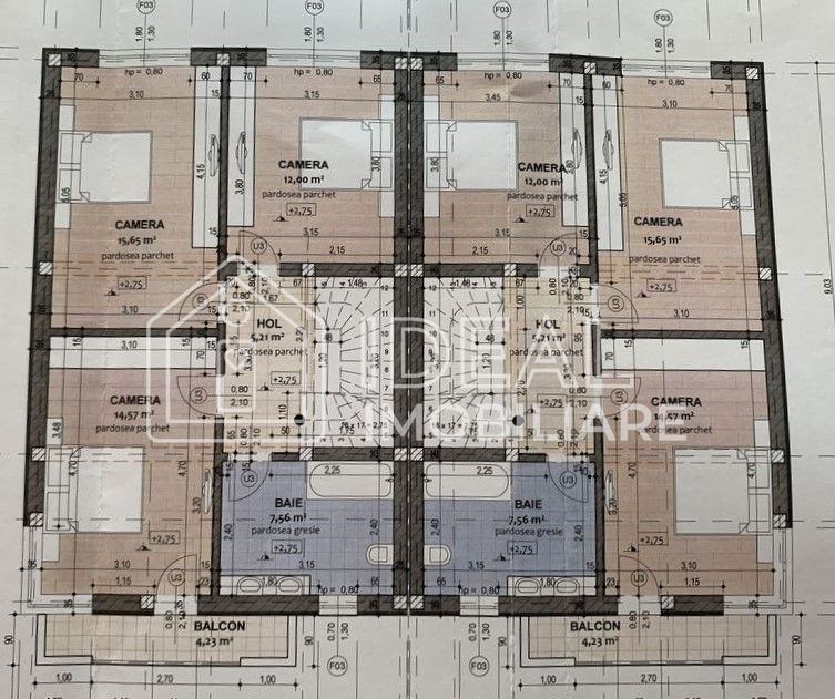 Duplex modern 4 Camere si 270 mp curte, in Cristian-Comision 0% - Schiță 4