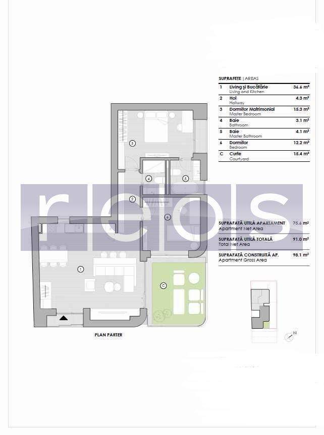 INCHIRIERE 3 CAMERE | PRIMA INCHIRIERE | PARTER | 91MP | LUX - Poză 7