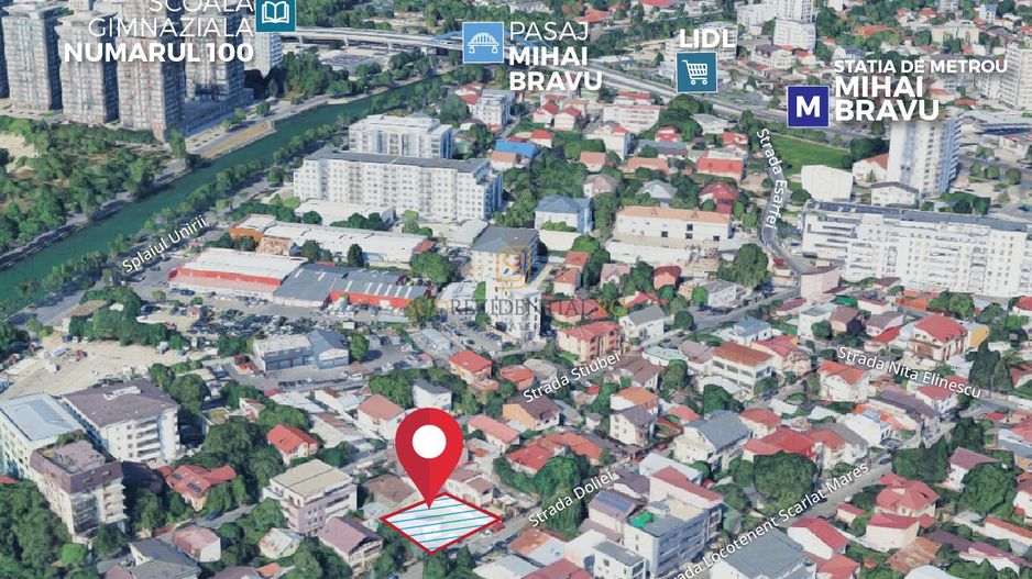 Teren 498mp de vanzare, metrou Mihai Bravu,ideal dezvoltare imobiliara - Poză 1