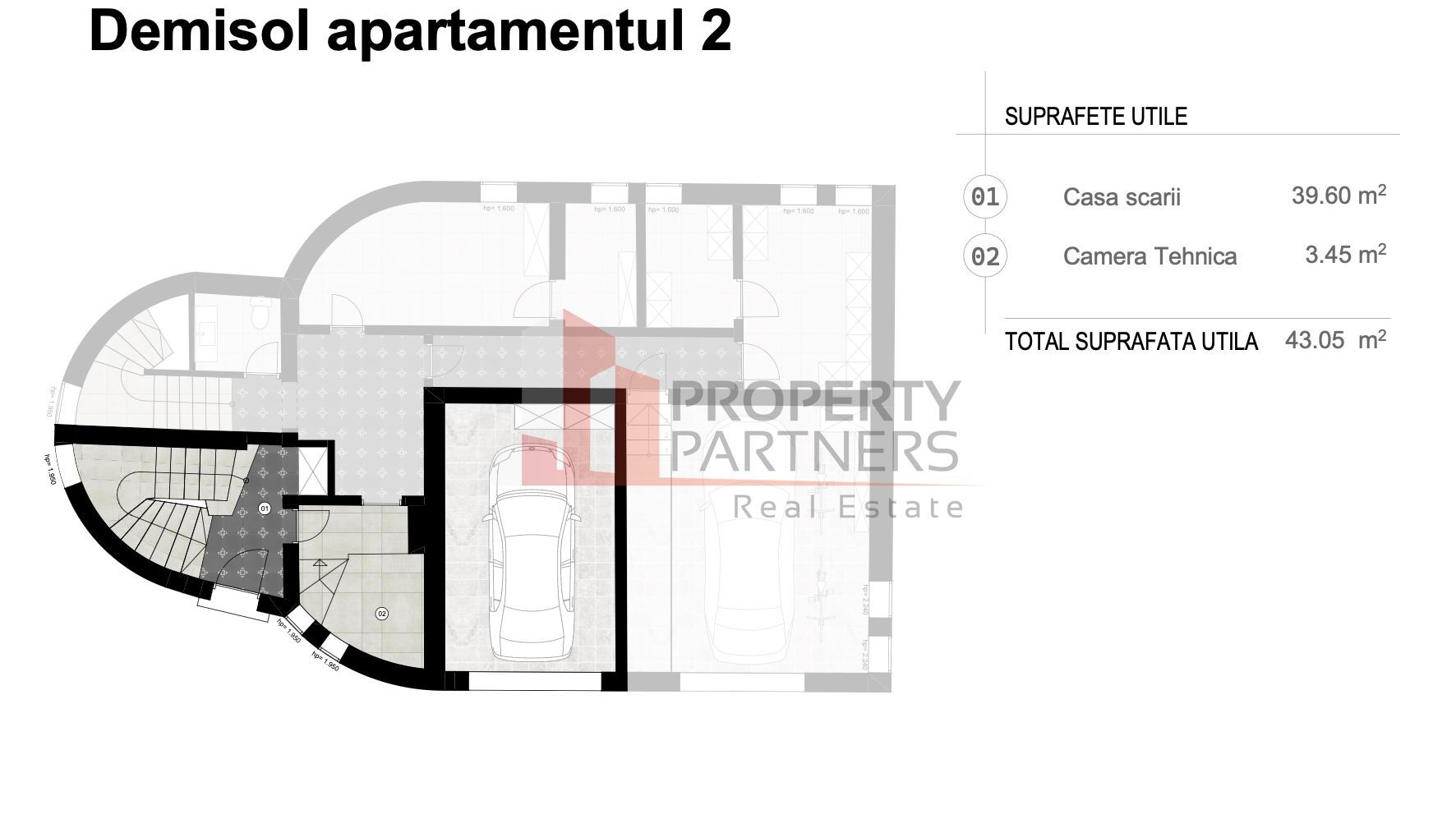Apartament Duplex Elegant cu Terasă Panoramică – Dealul Cetății, Brașov - Schiță 21