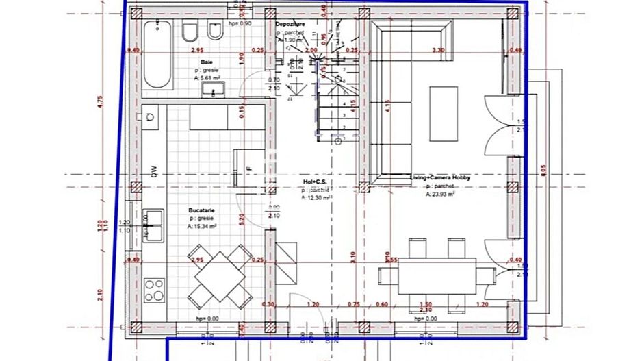 Casă nouă, clasă energetică A, teren 335 mp, Sibiu zona Turnisor - Schiță 5