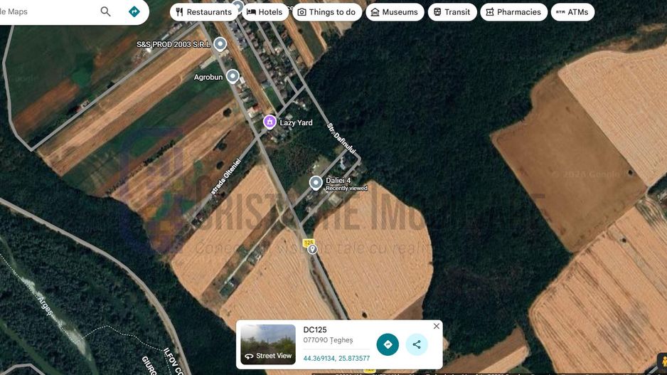 Teren intravilan, 527 mp, deschidere la strada de 17 mp_Teghes (Domnesti) - Poză 2