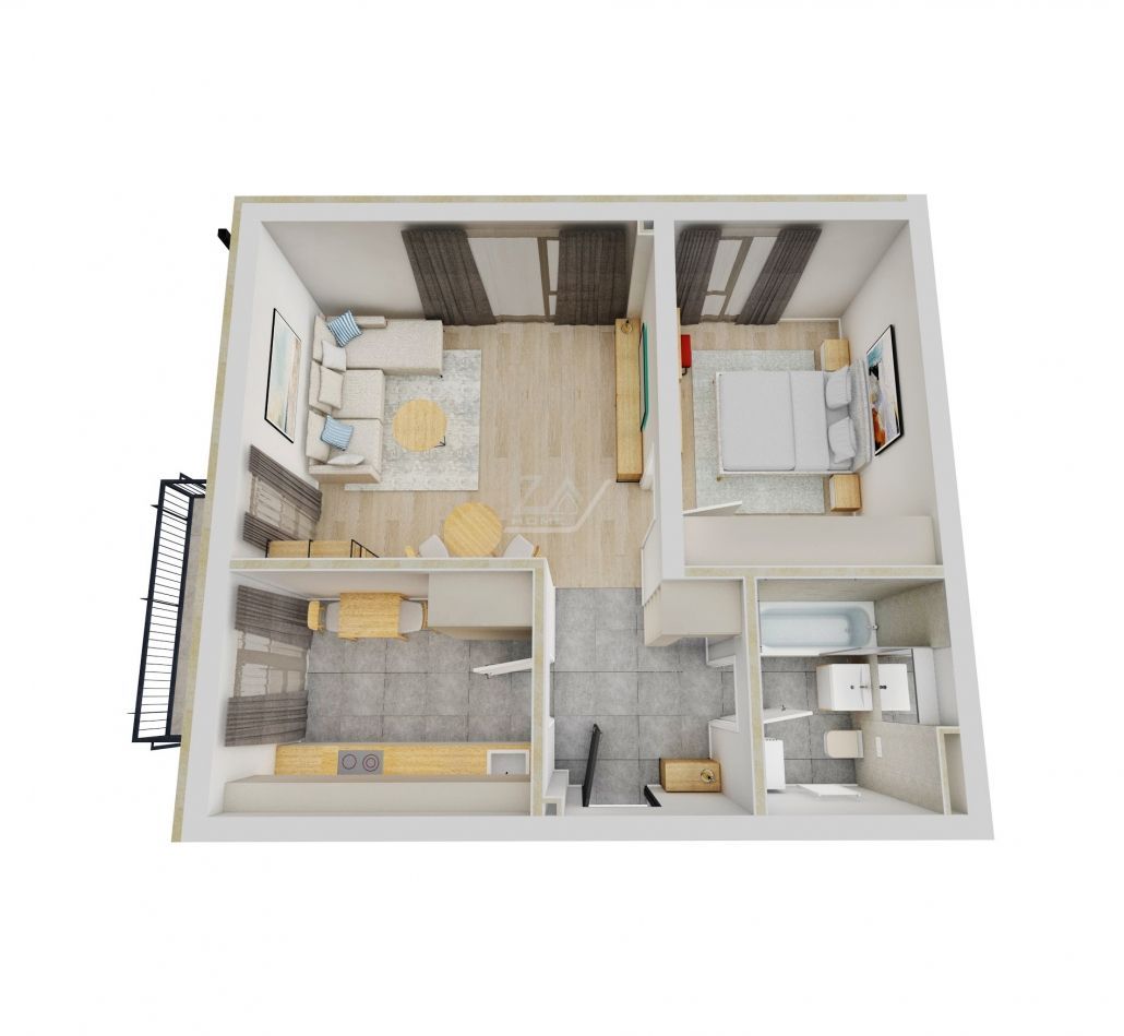 Comision 0! Etaj 1. Bucatarie inchisa. Loc de parcare. Lift. - Poză 10