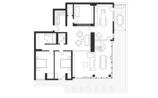 Penthouse de inchiriat Floreasca 4 camere 3 terase doua niveluri - Poză 13