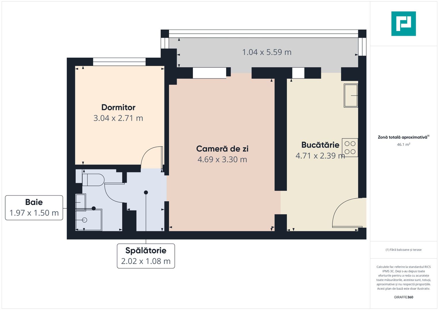 Apartament semidecomandat 2 camere-Calea Romanilor - Poză 10